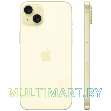 Смартфон Apple iPhone 15 Plus 256GB Dual SIM (желтый) картинка 2